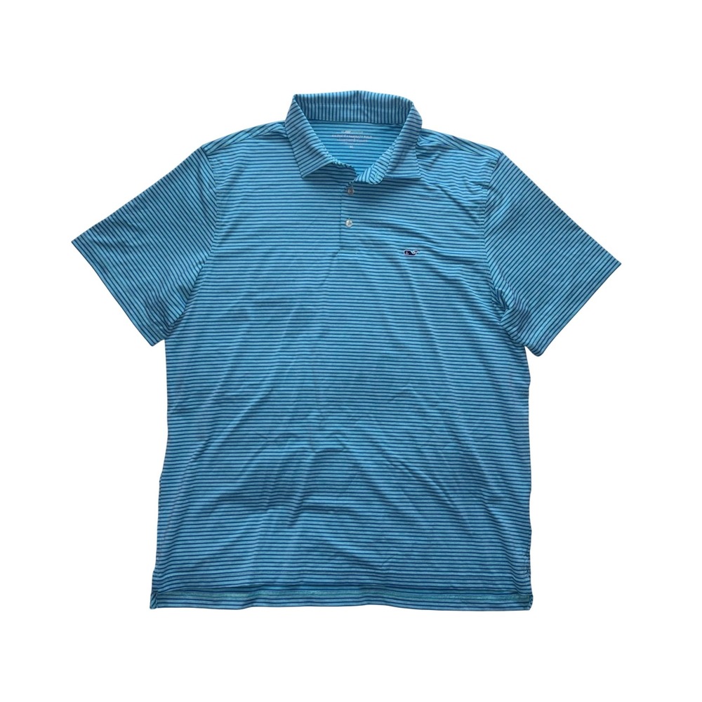 VINEYARD VINES Polo Men XL Blue Sankaty On-The-Go Performance 1G010159